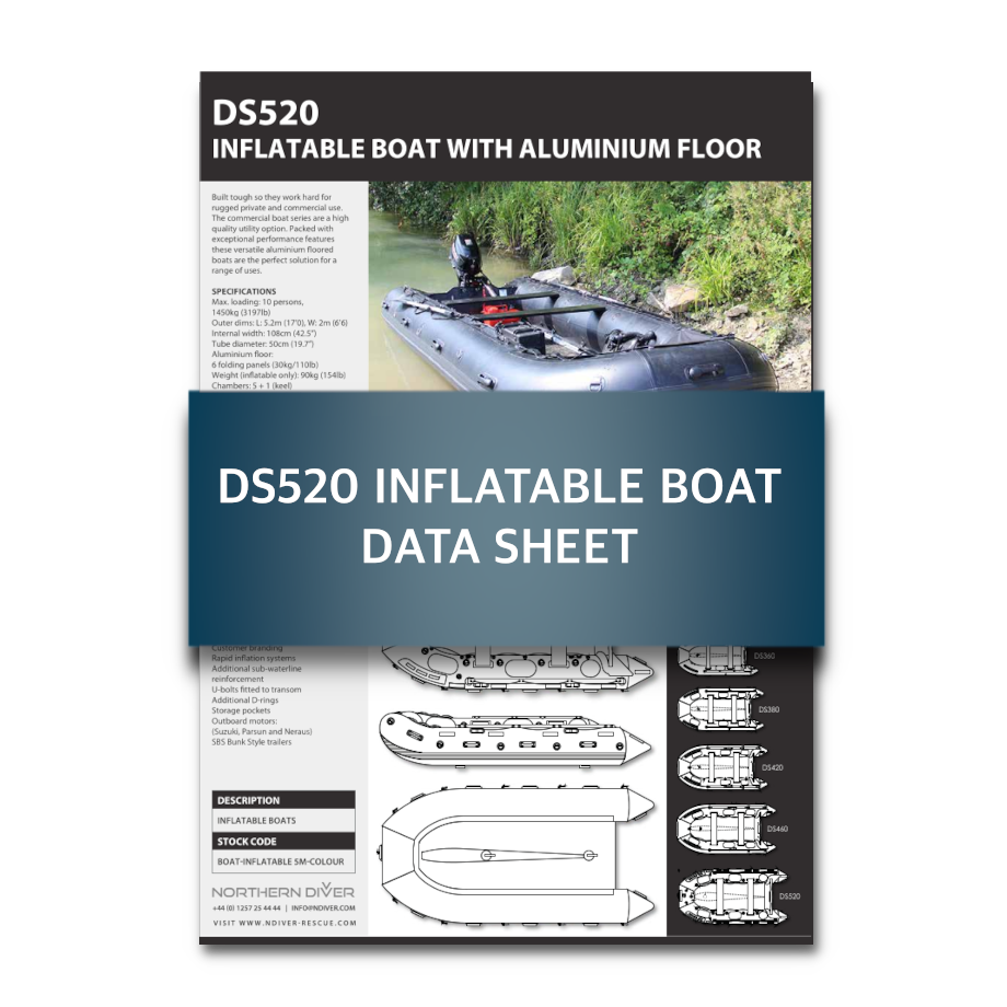 DS520 Inflatable Boat (Alu Floor) Data Sheet